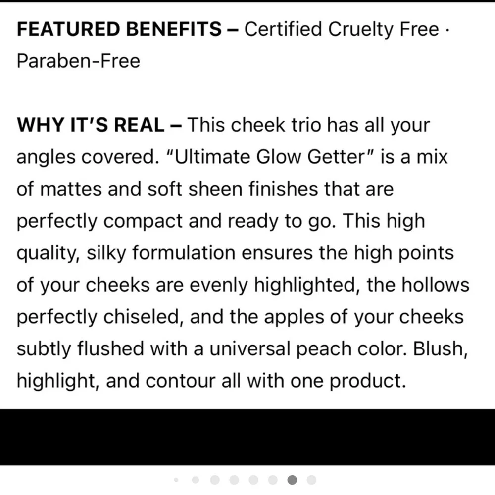 RealHer Cheek Trio Palette - Pink, Gold, Brown